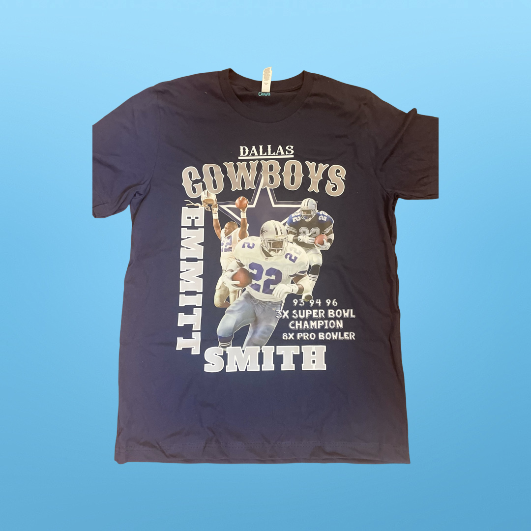 Dallas Cowboys Vintage 90s 3x Super Bowl Champions T-Shirt - Bring