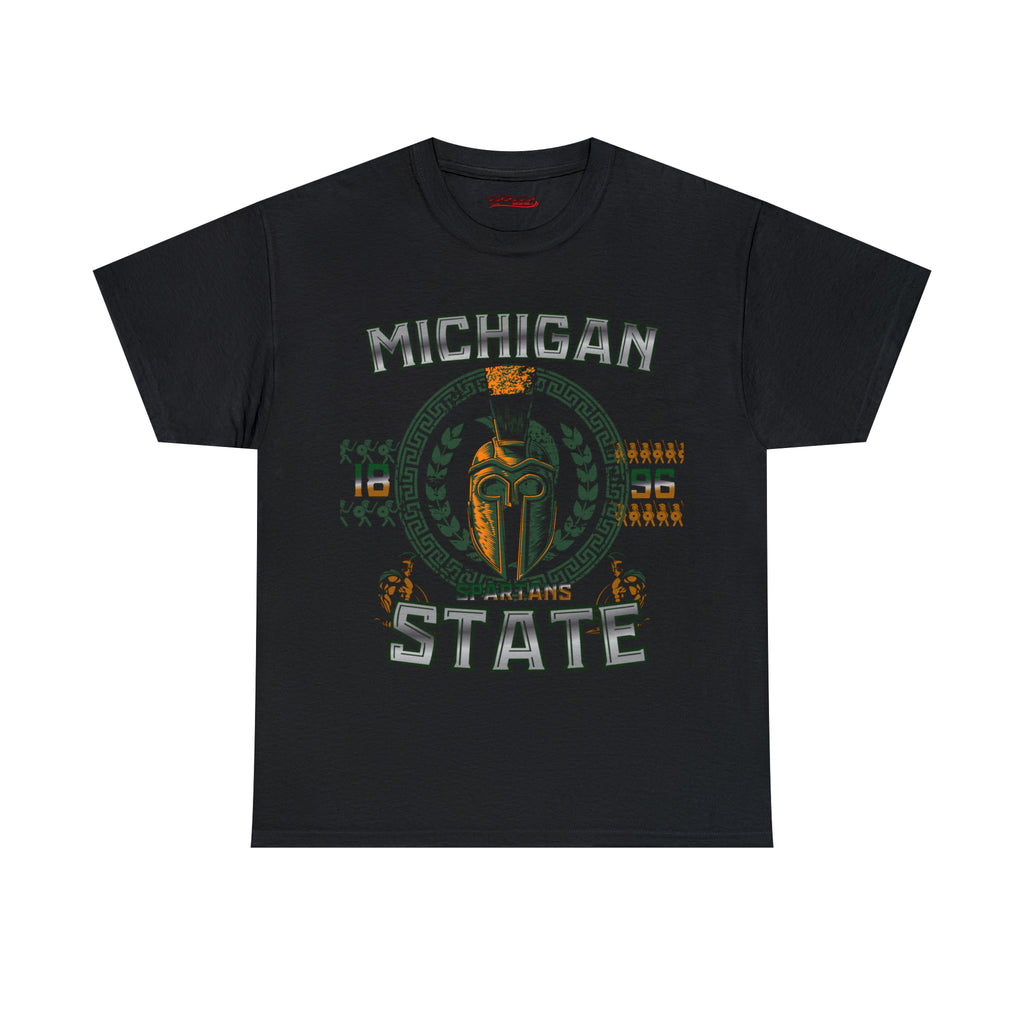 All Black Michigan State Football T-Shirt 