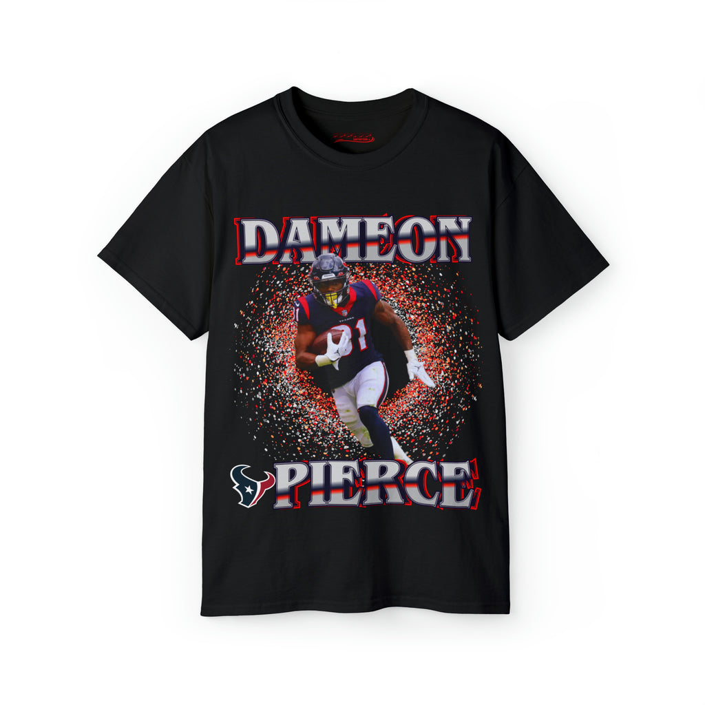 All Black Dameon Pierce Texans T Shirt 