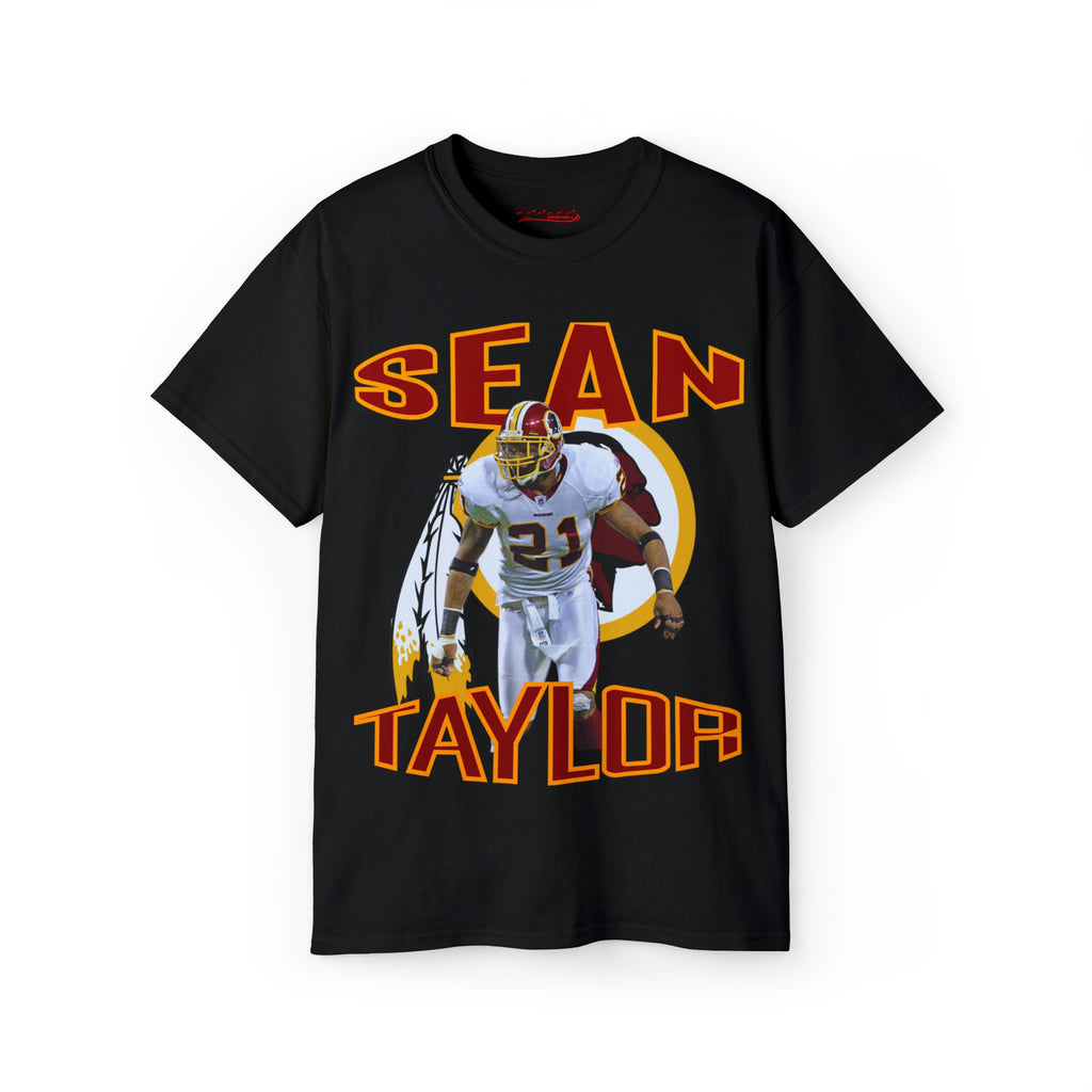 All Black Sean Taylor Redskins T Shirt