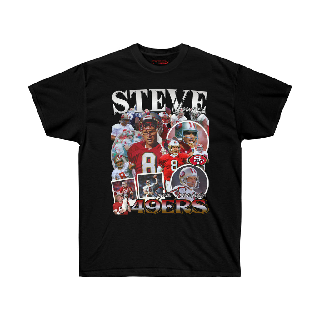 All Black Steve Young T-Shirt