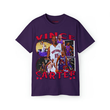 Purple Vince Carter Basketball T Shirt