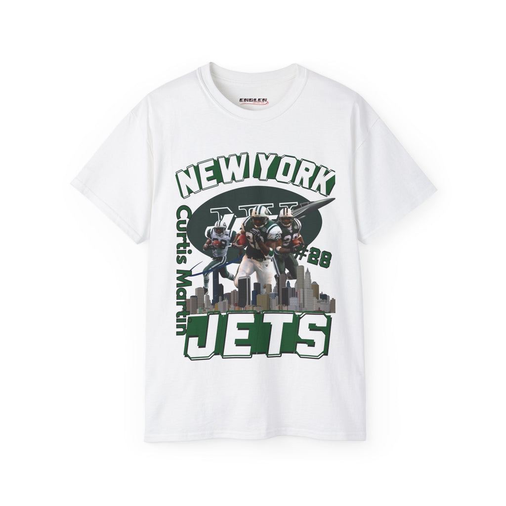 All White Curtis Martin New York Jets T Shirt