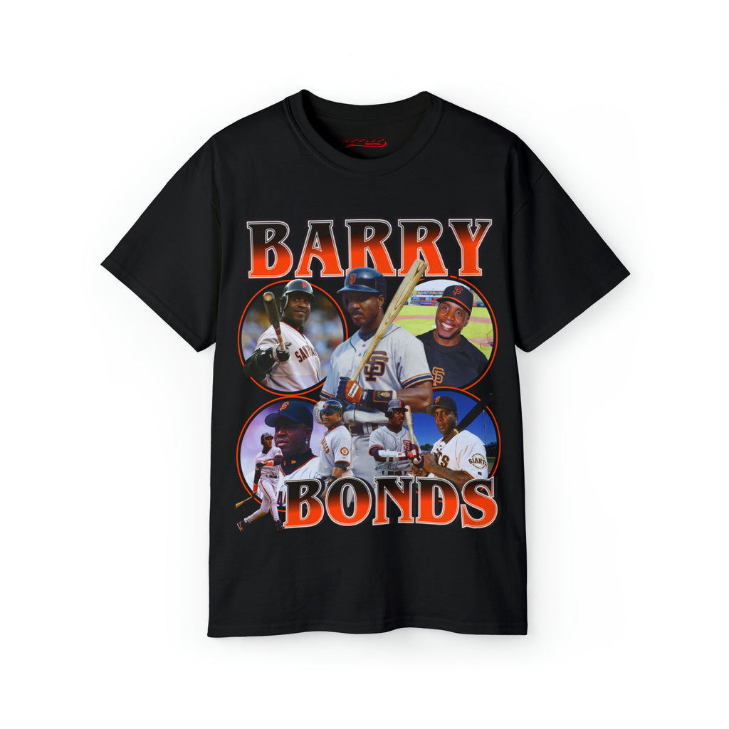 All Black Barry Bonds Giants T Shirt