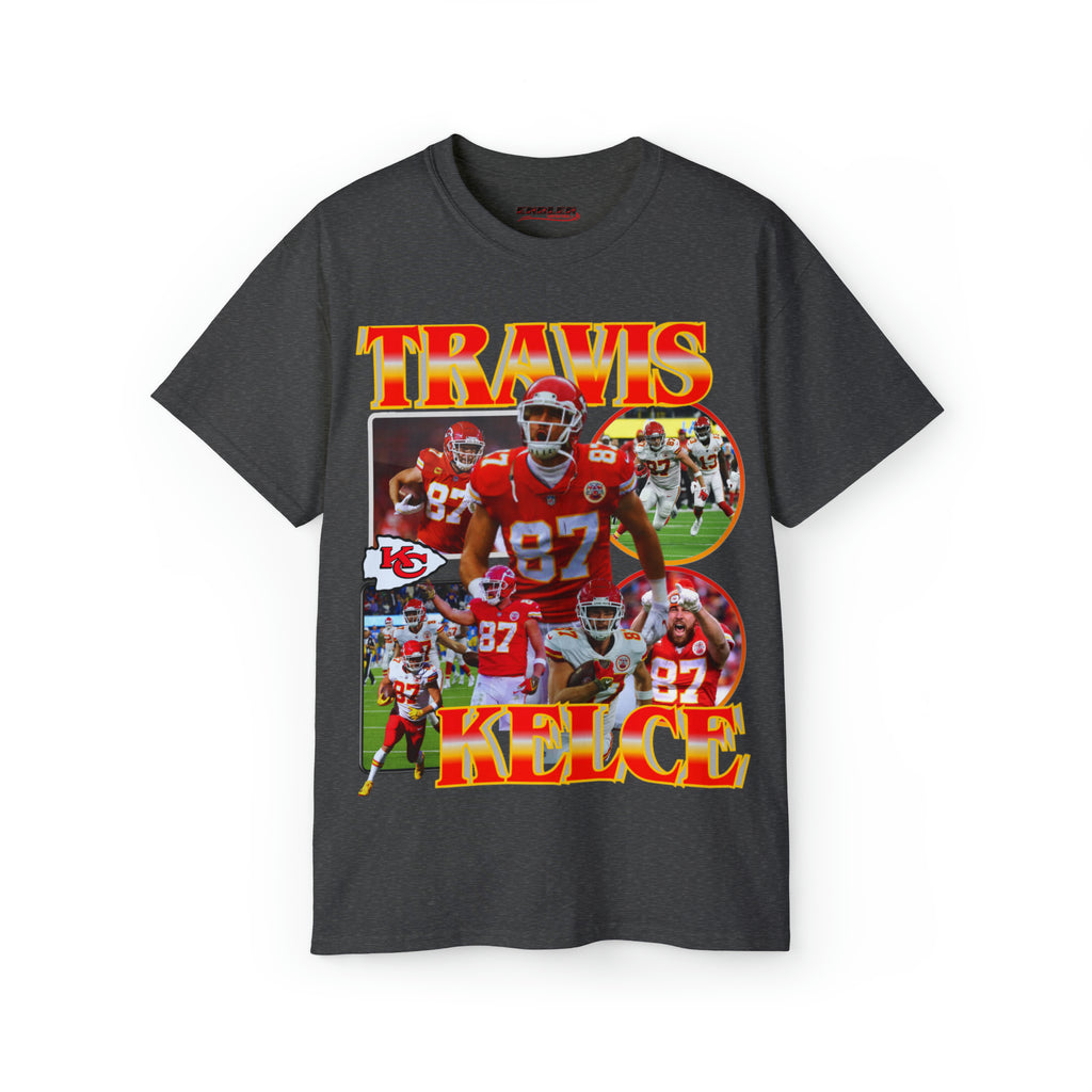 Dark Heather Travis Kelce Chiefs T Shirt 