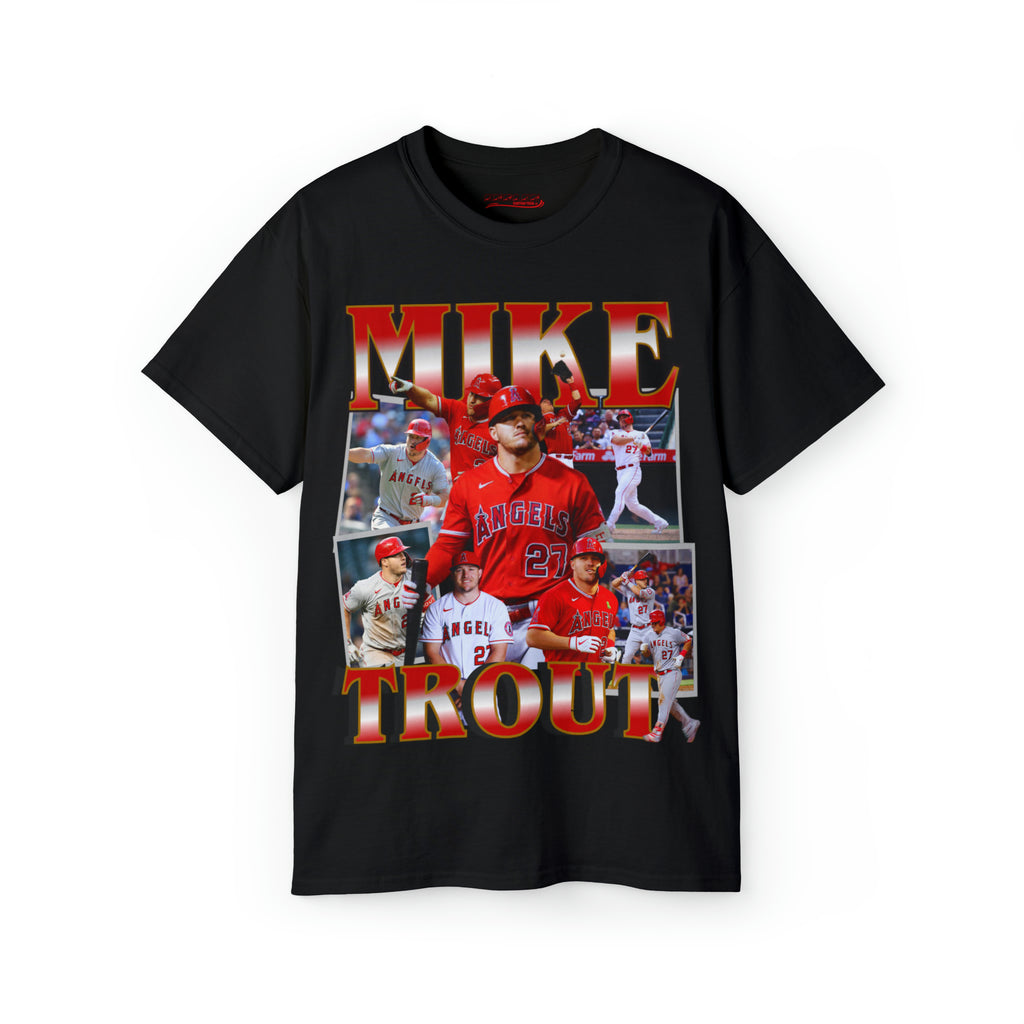 All Black Mike Trout Angles T Shirt