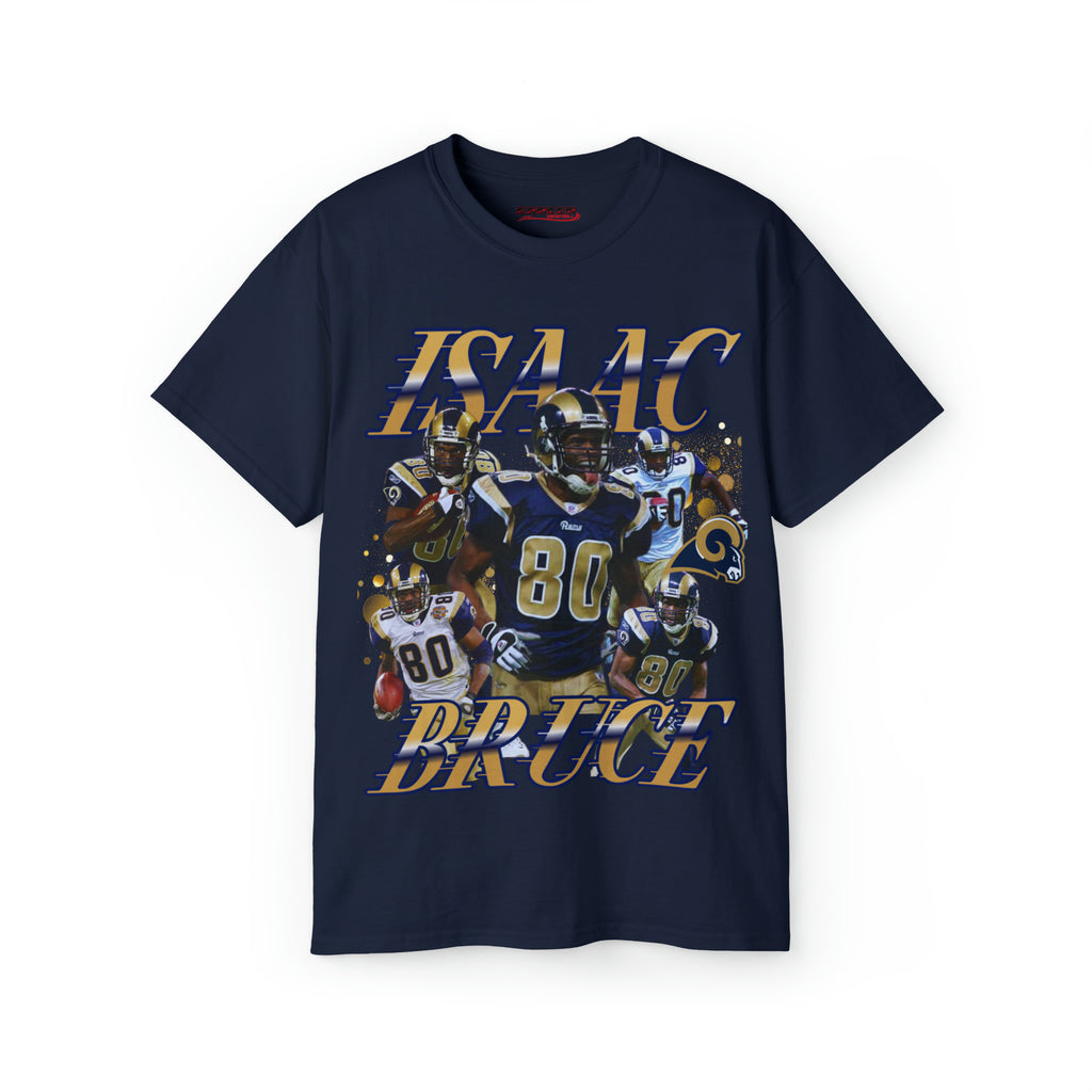 Navy Blue Isaac Bruce T Shirt