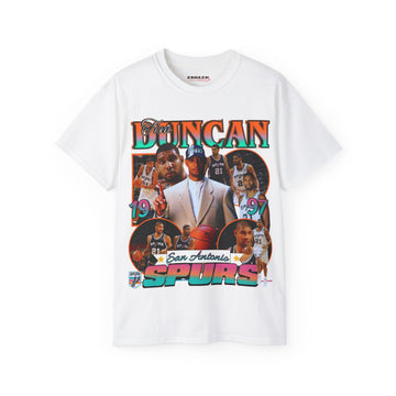 All White Tim Duncan T-Shirt 