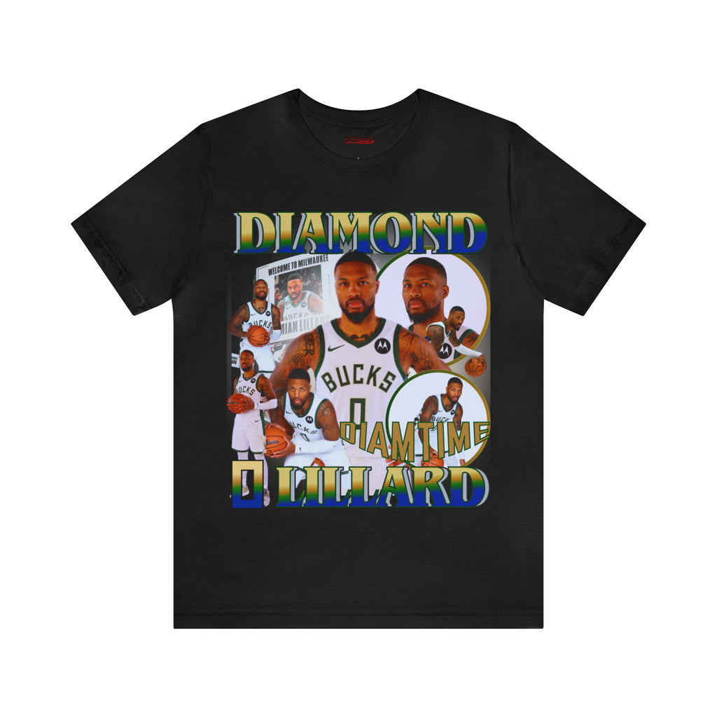 All Black Diamond Lillard Basketball Tees 