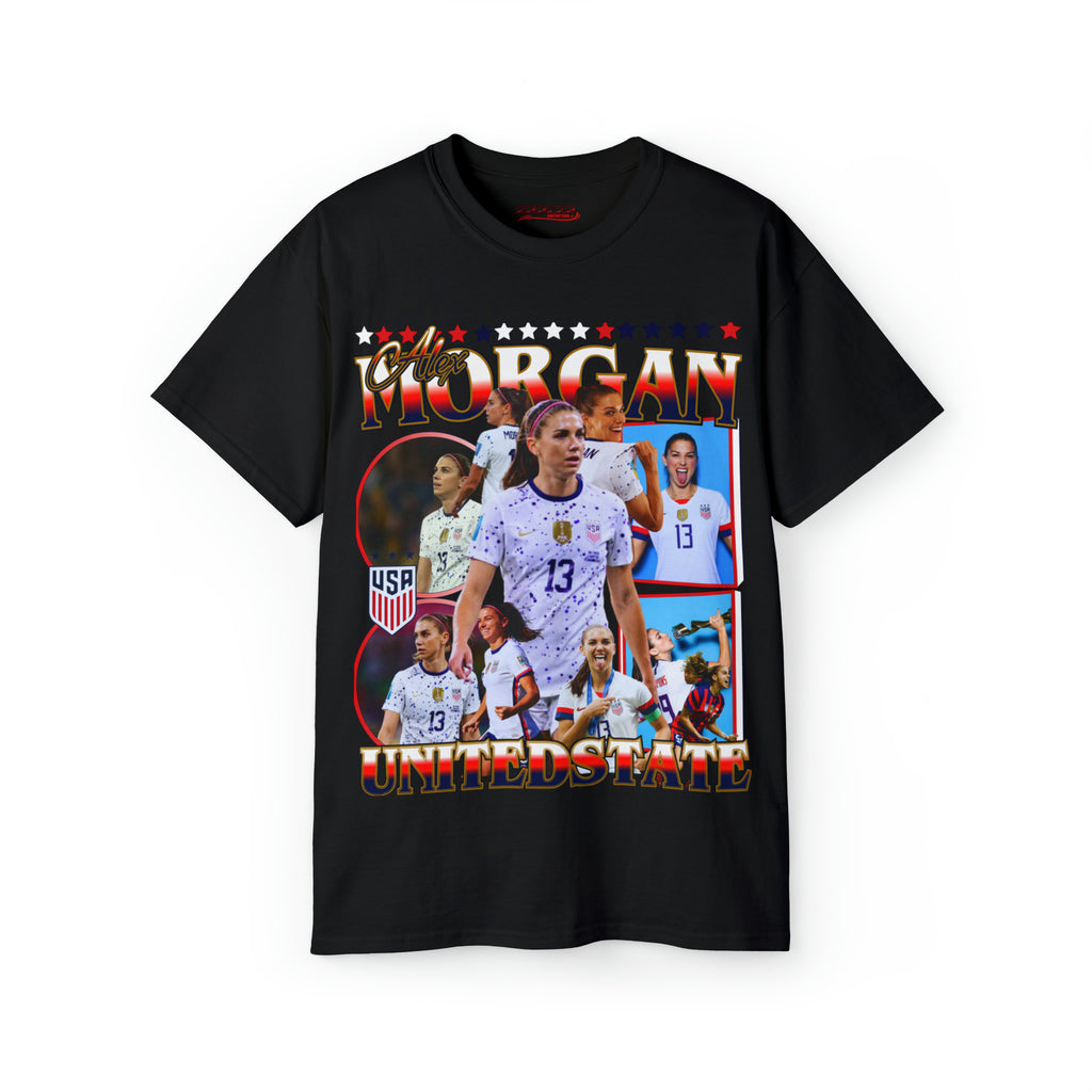 All Black Alex Morgan Soccer T Shirt 
