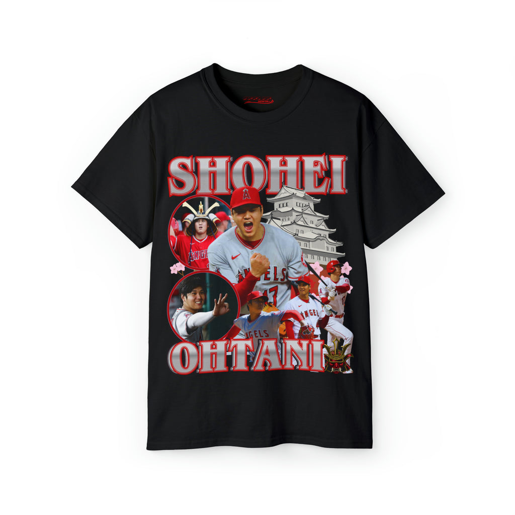 All Black Shohei Ohtani Angels T Shirt 