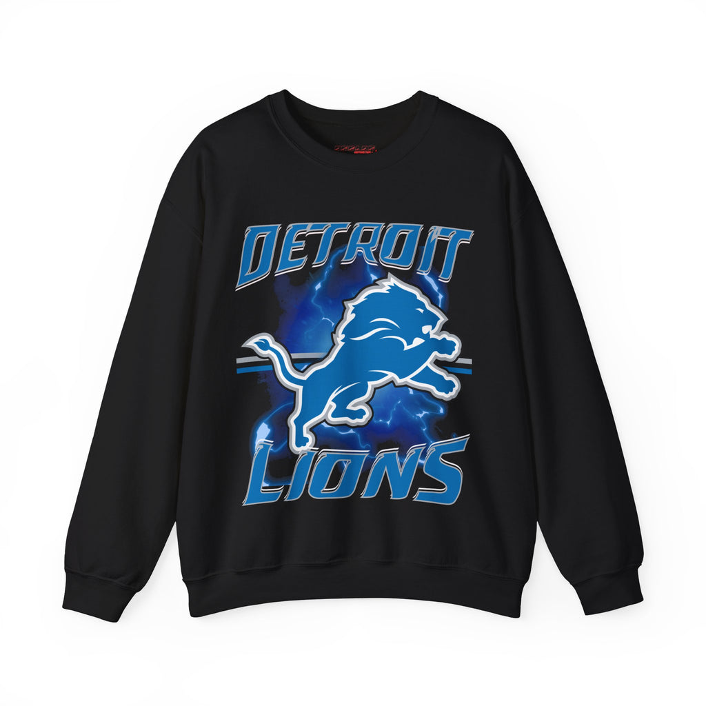 All Black Long Sleeve Detroit Lions T Shirt
