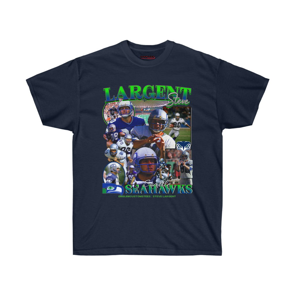 Navy Blue Steve Largent T-Shirt 