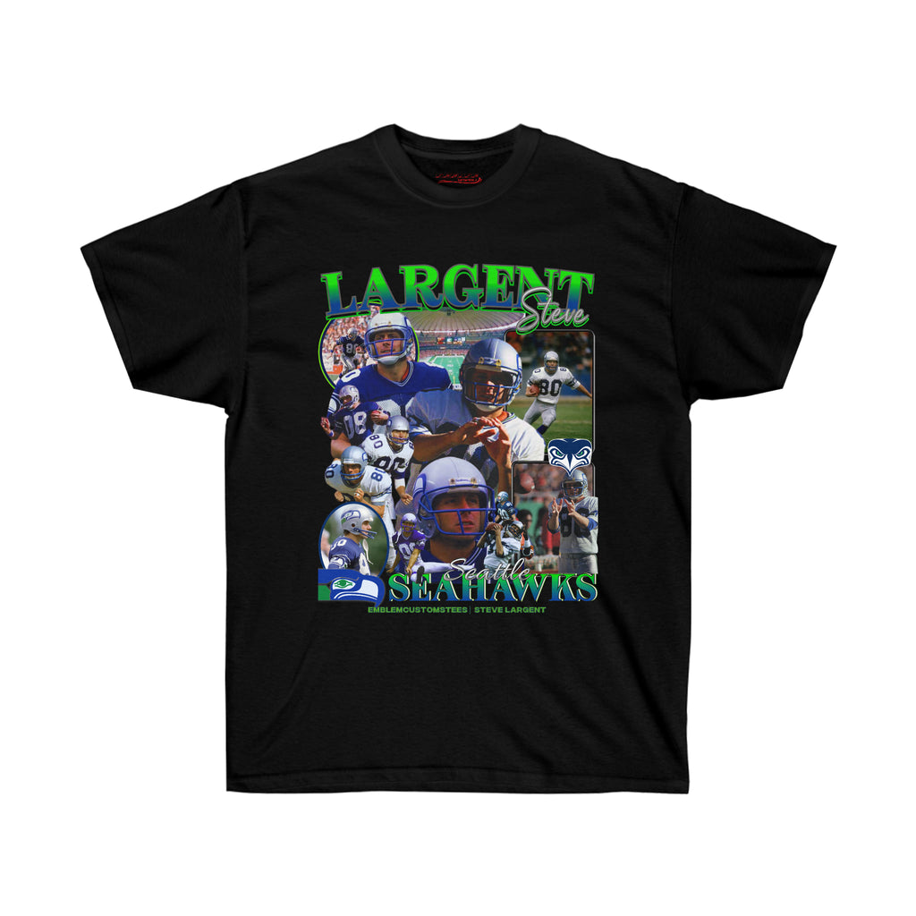 All Black Steve Largent T-Shirt 