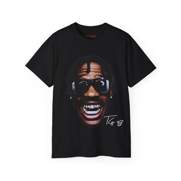 All Black Travis Scott Big Face Graphic Tee