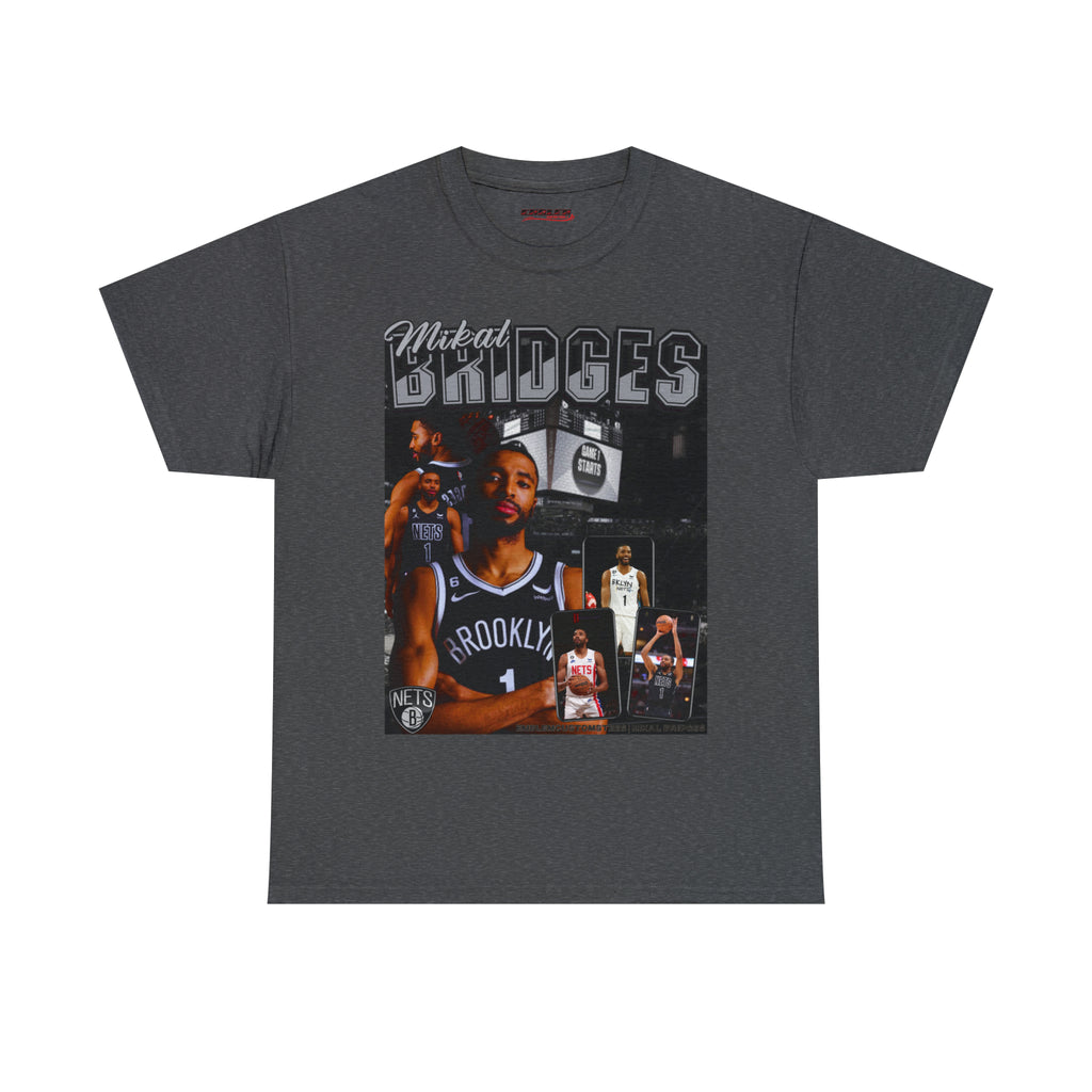 Dark Heather Mikal Bridges Basketball T-Shirt 