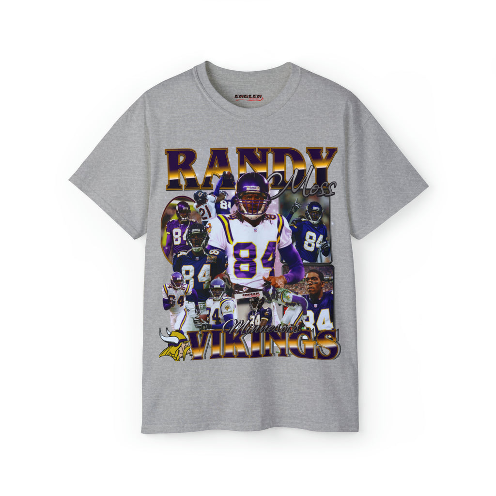 Sport Grey Randy Moss Football T Shirt 