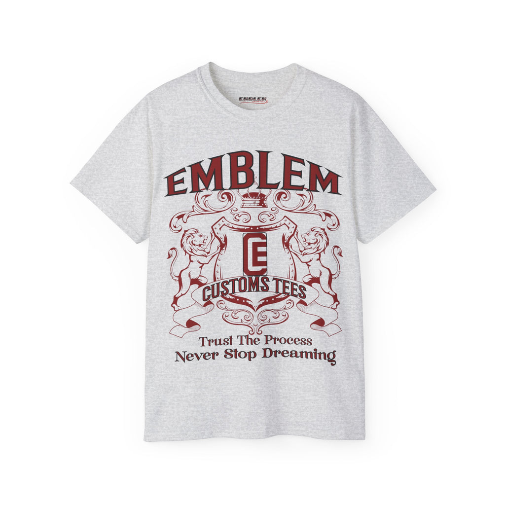 Ash Grey Emblem Customs Tees Shirt 