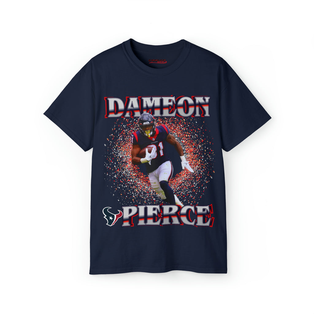 Navy Blue Dameon Pierce Texans T Shirt 