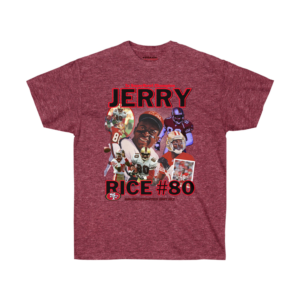  Cardinal Heather JERRY RICE T-SHIRT