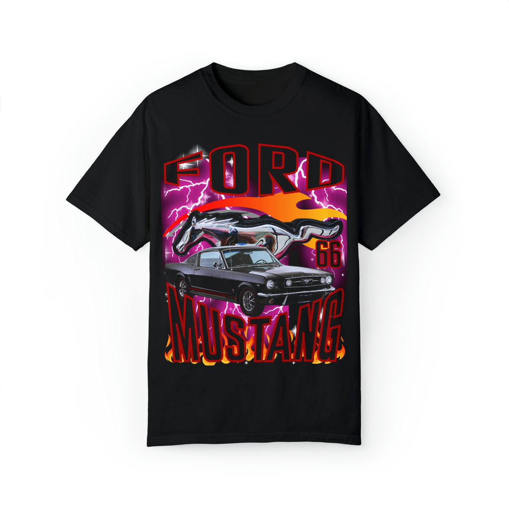 All Black Ford Mustang T Shirt 