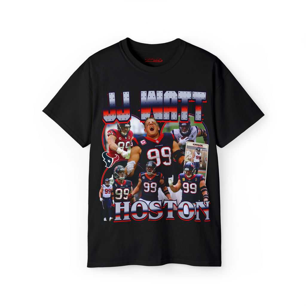 All Black JJ Watt Texans T Shirt