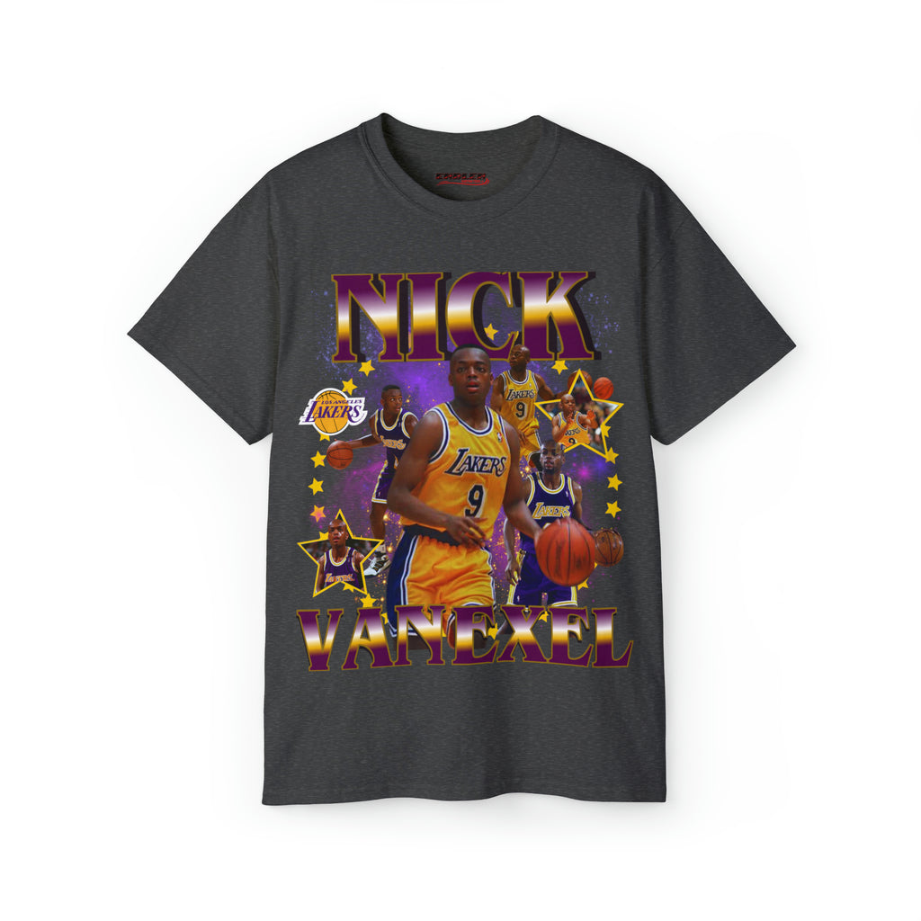 Dark Heather Nick Van Excel Basketball T Shirt