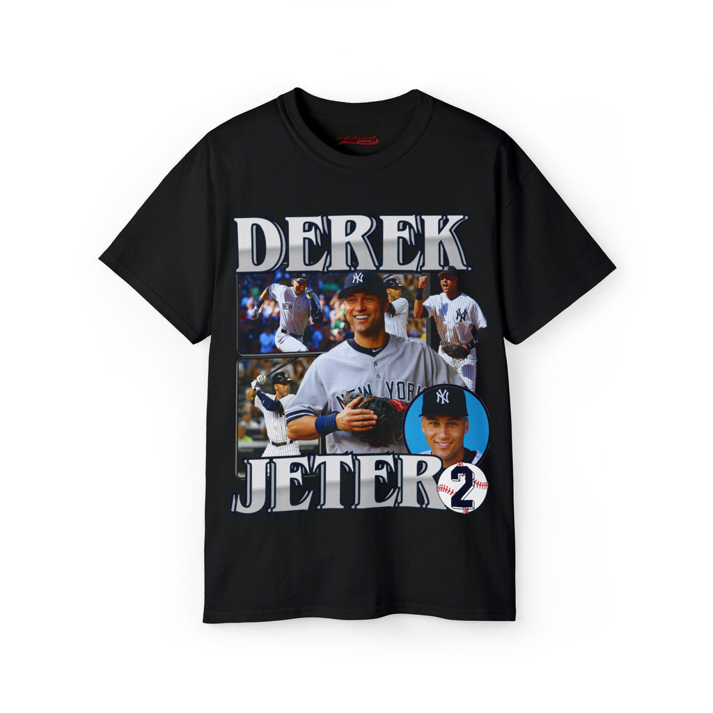 All Black Derek Jeter Yankees T Shirt