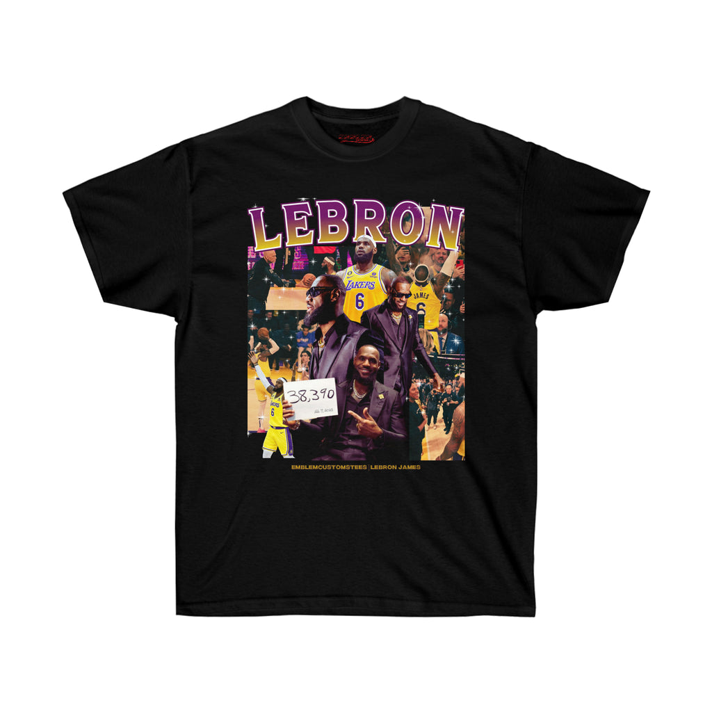 All Black Lebron James T-Shirt 