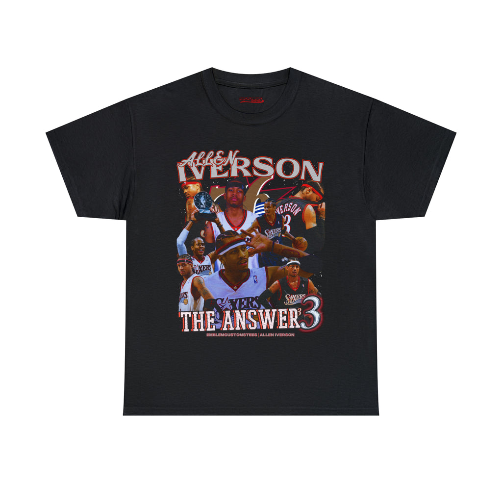 All Black Allen Iverson T-Shirt 