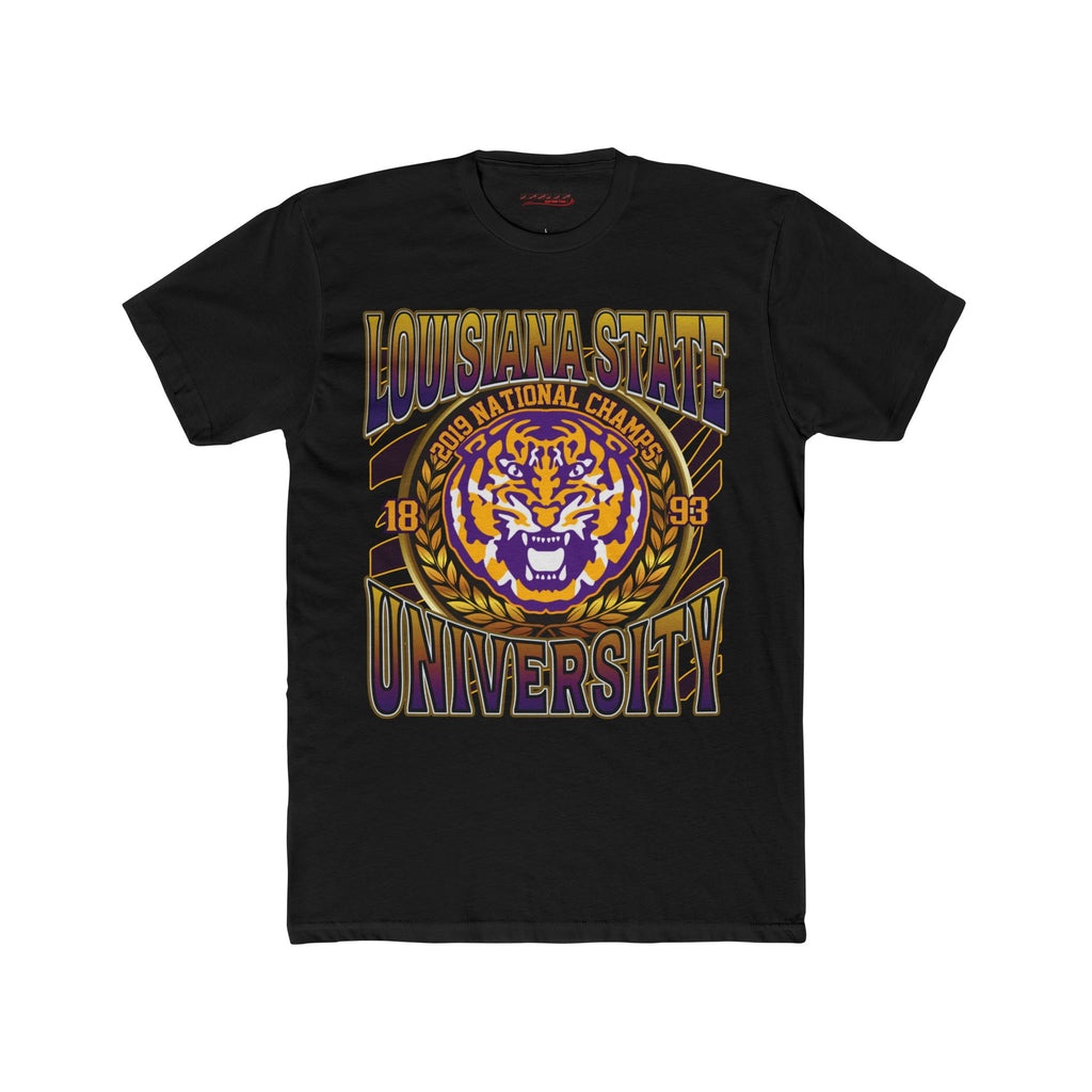 Solid Black LSU Tigers T Shirt 