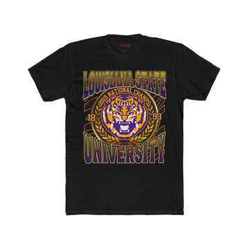 Solid Black LSU Tigers T Shirt 