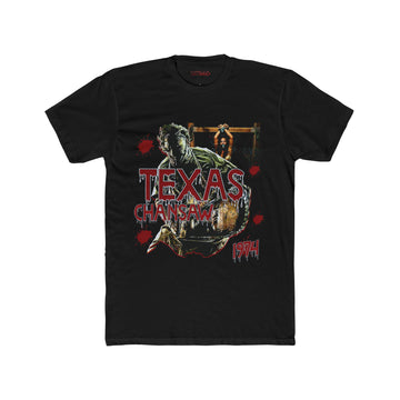 Solid Black Leather Face Grapic Tee